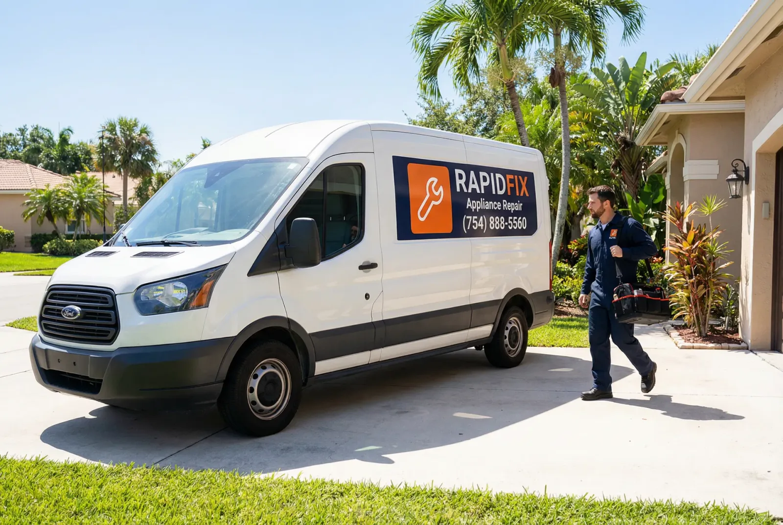 Appliance repair service vehicle